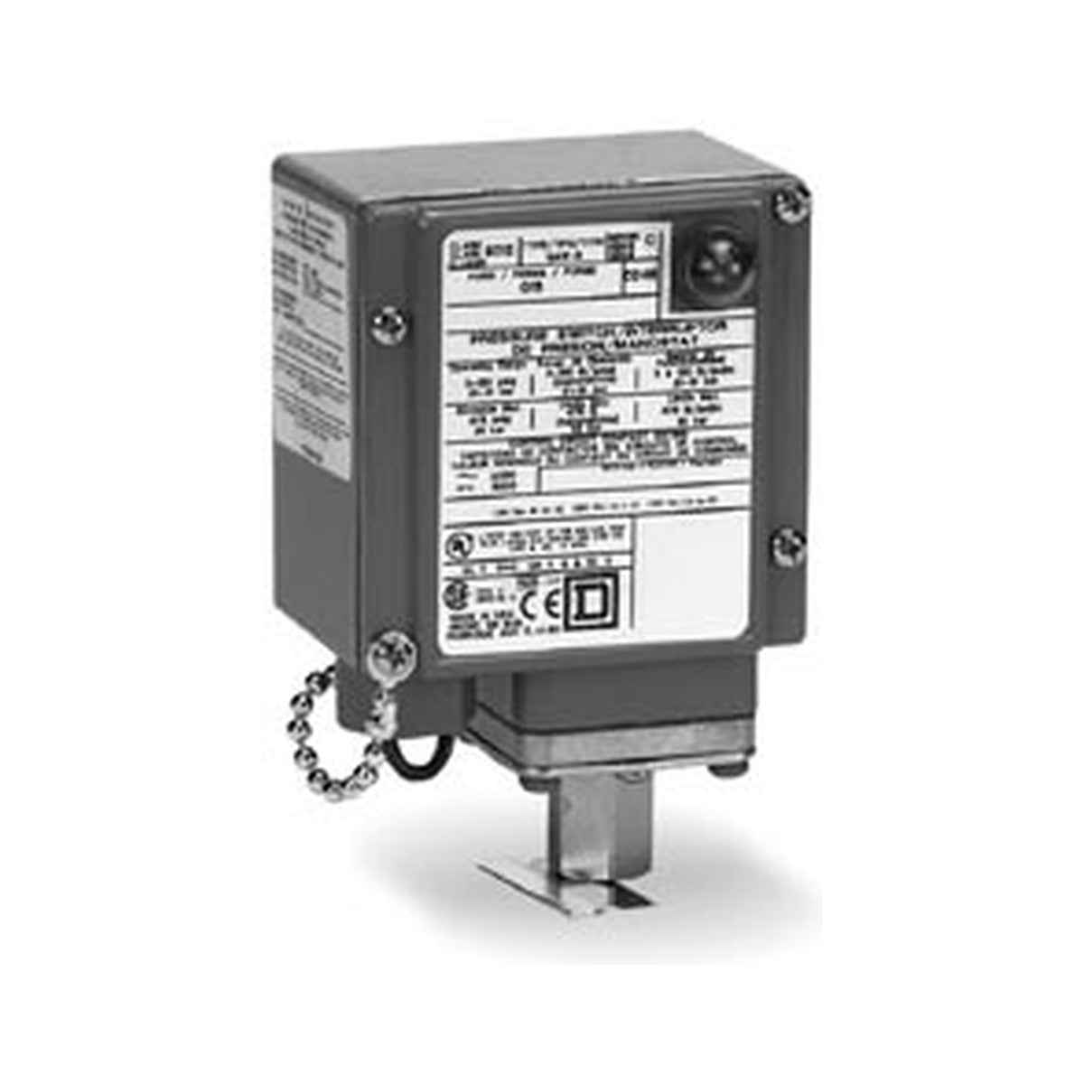 Interruptor de presión diferencial ajustable NEMA 4, 4X, 13 actuado por diafragma